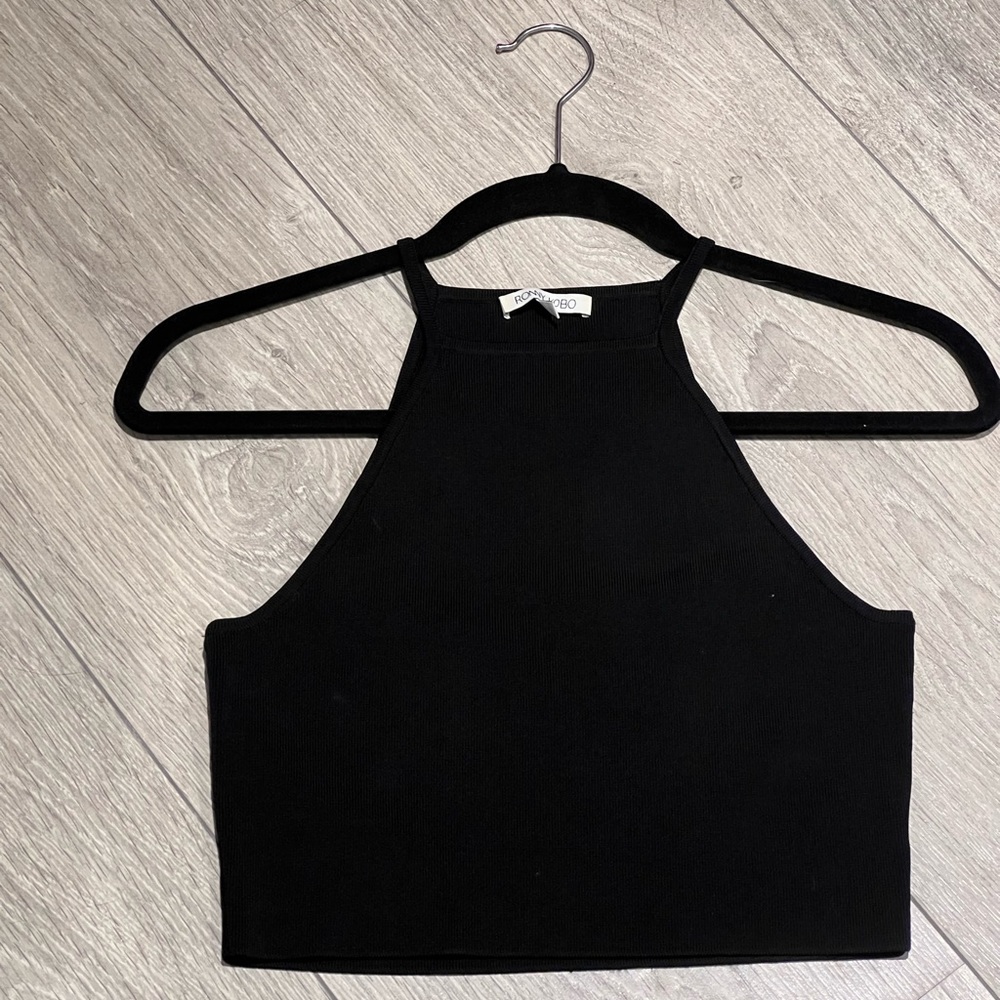 Ronny Kobo Sleeveless Crop Top